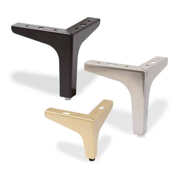 LG3 רגל ברזל לספה נמוכה משולשת לריהוט, LG3