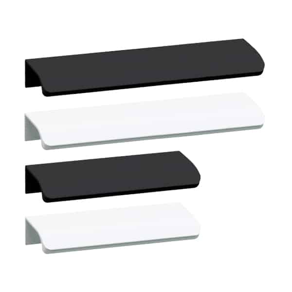 AL80 ידית פרופיל אלומיניום (התקנה בגב החזית), דגם AL80