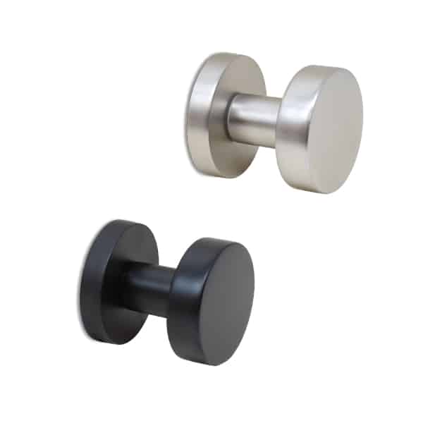 DMA100 זוג ידיות בניין לדלת עם כפתור תפוס פנוי, דגם DMA100